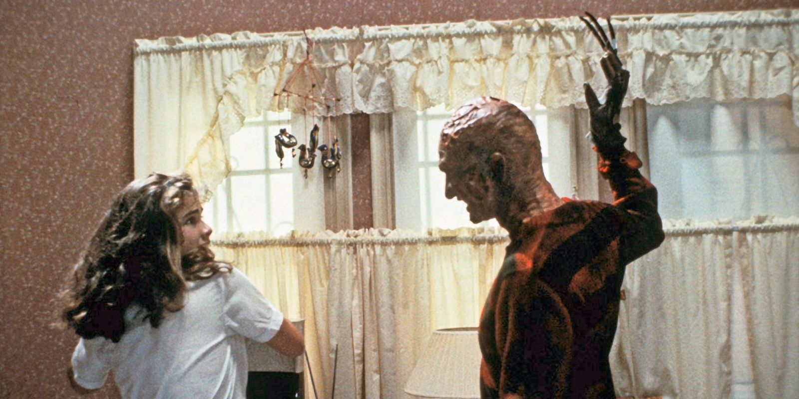 Freddy attacks his victim in A Nightmare on Elm Street