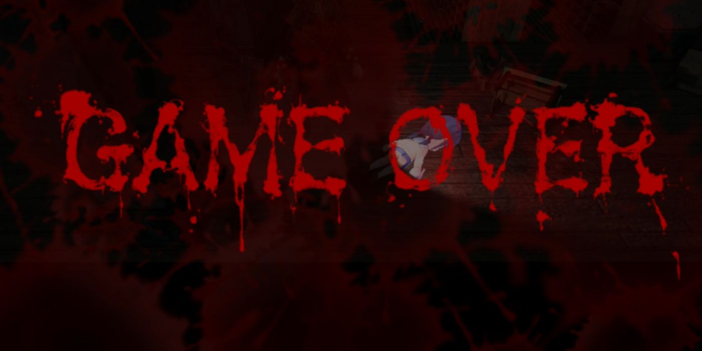 Game Over Screen in Corpse Party