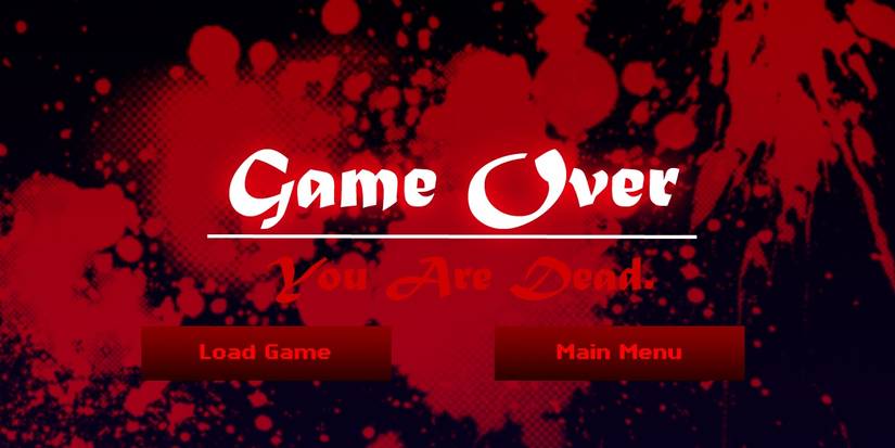 Game Over screen