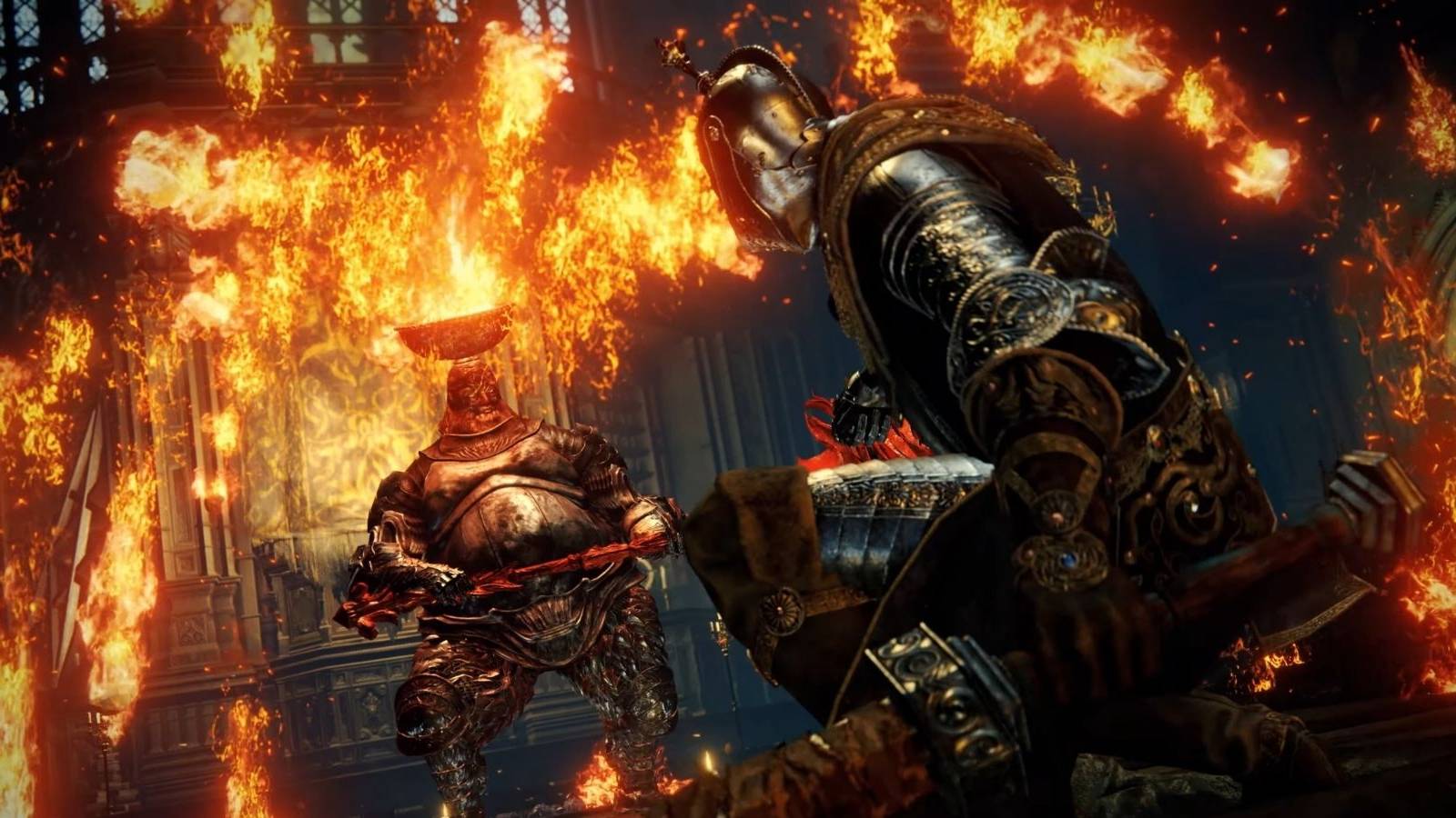 elden ring fiery background screenshot