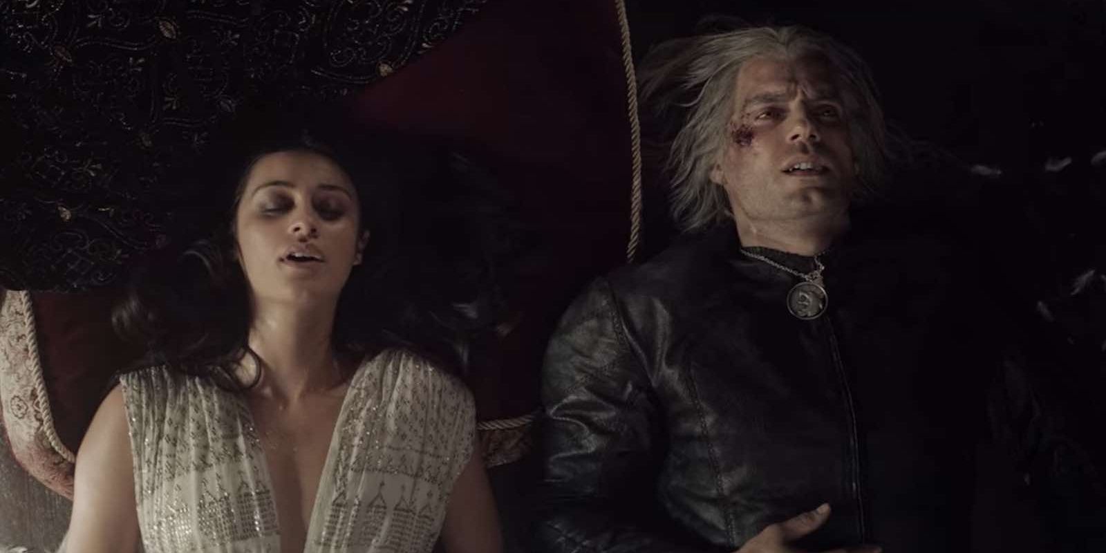 Geralt and Yennefer in The Witcher