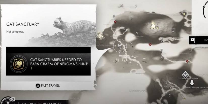 Ghost Of Tsushima Kidafure battlefield cat sanctuary map location