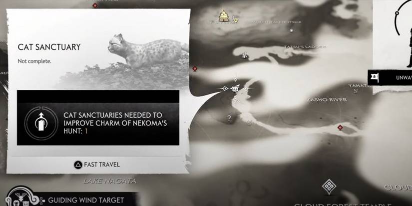 Ghost Of Tsushima zasho river cat sanctuary map location