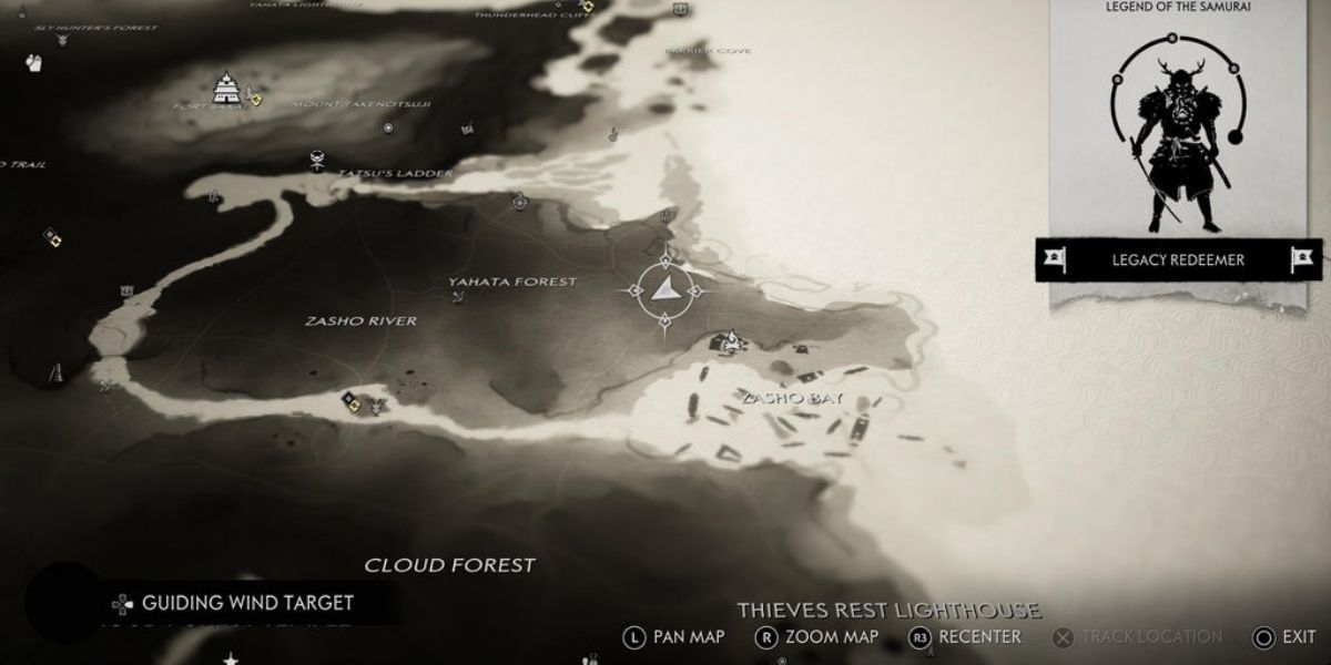 Ghost of Tsushima Tale of the fire spirits unwritten tale map location