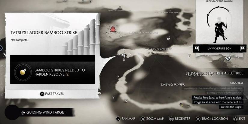 Ghost of Tsushima Tatsu's Ladder bamboo strike map location