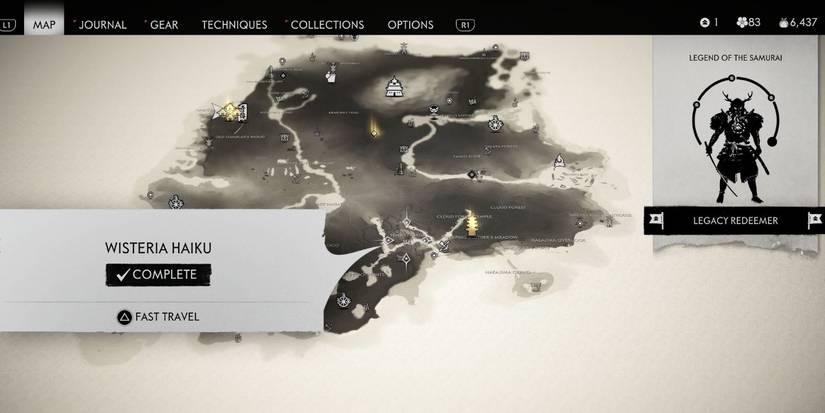 Ghost of Tsushima Wisteria Haiku map location