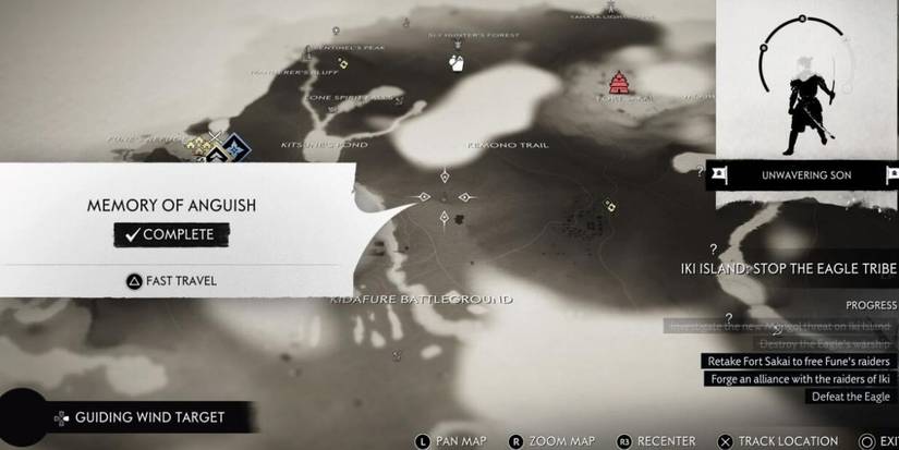 Ghost of Tsushima Memory of Anguish map location