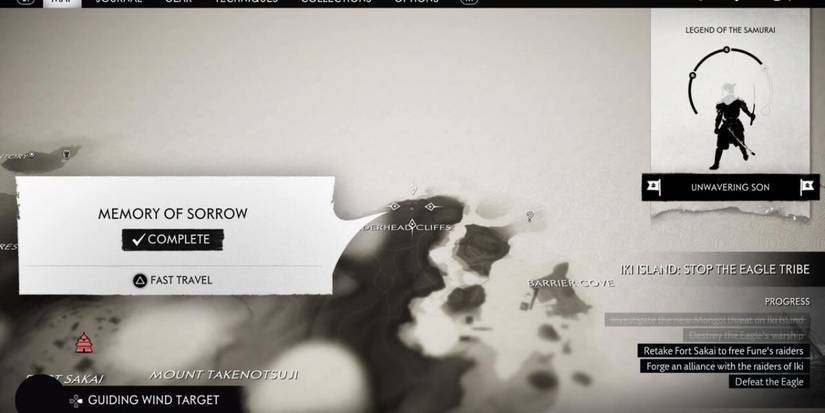 Ghost of Tsushima Memory of Sorrow map location