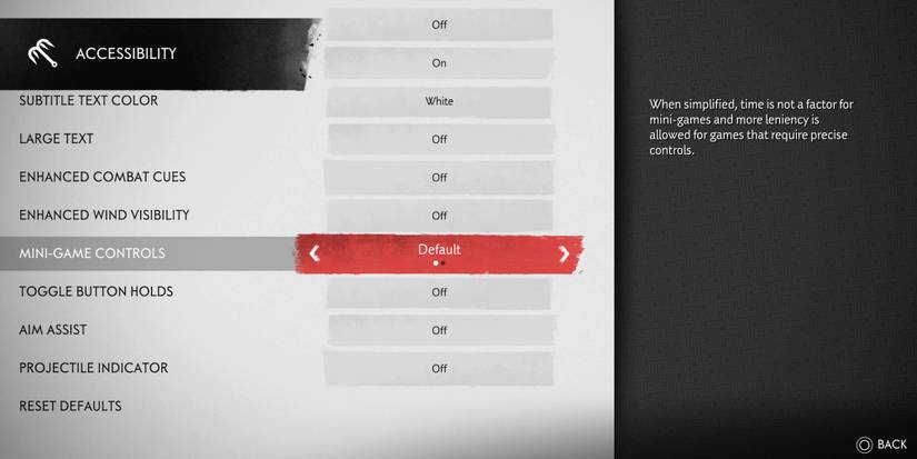 Ghost of tsushima accessibility menu