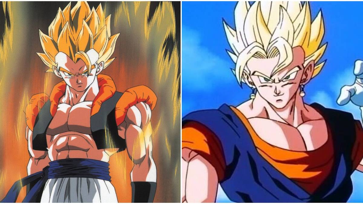 Gogeta and Vegito in Dragon Ball Z
