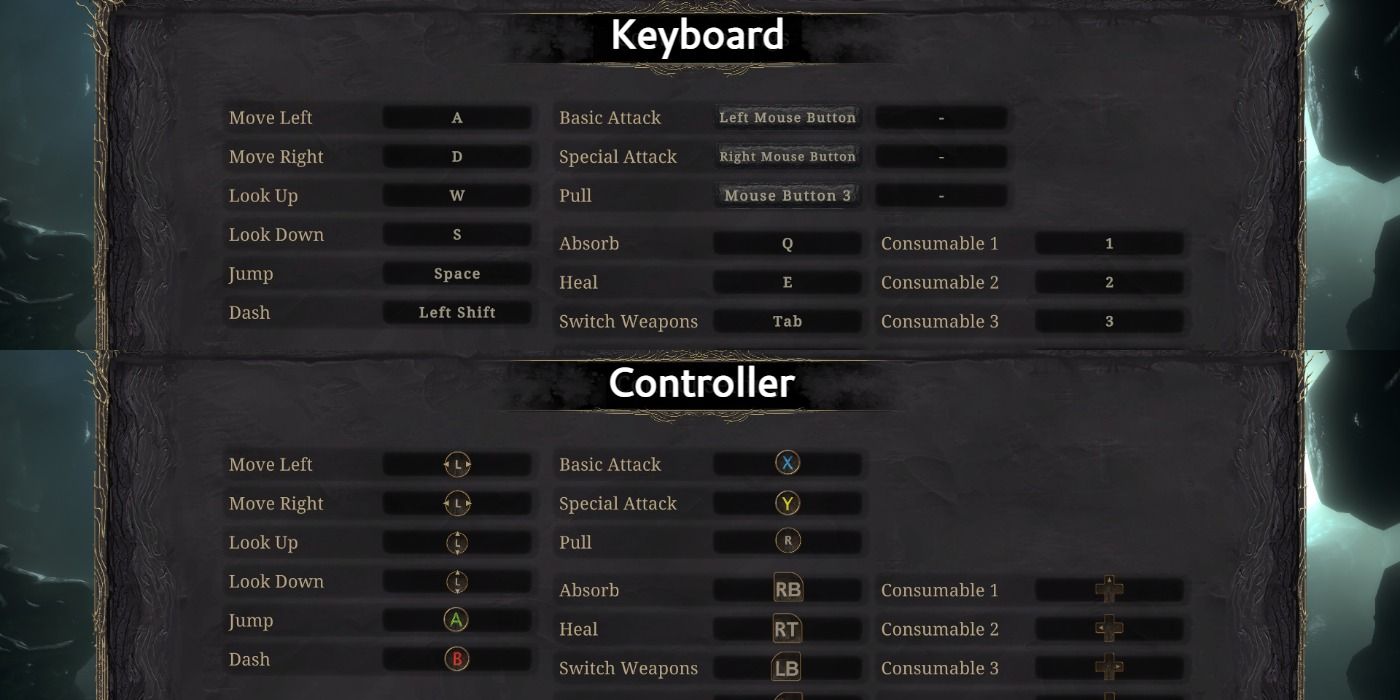 Keyboard and Mouse or Controller Control Settings in Grime