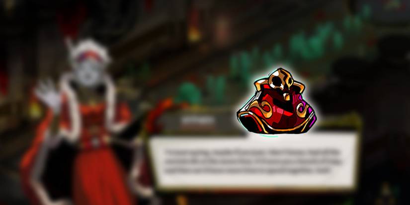 Hades - PNG Of The Chthonic Coin Purse Overlaid On Image Of Hypnos Talking To Zagreus