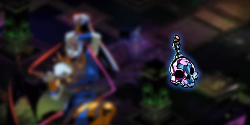 Hades - PNG Of The Skull Earring Overlaid On Image Of Megara