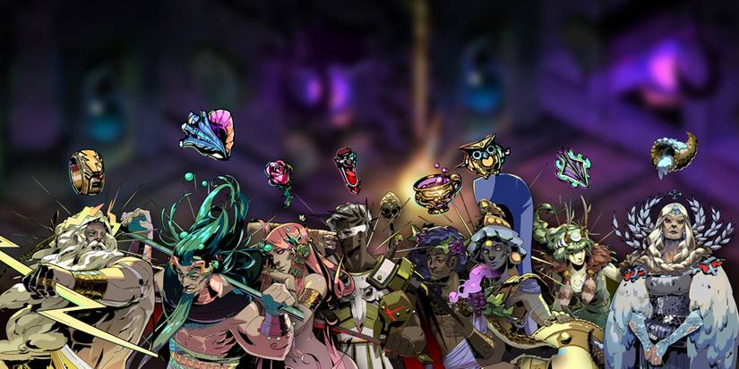 Hades - PNGs Of All The Olympic Gods And Their Related Keepsakes All Standing Together