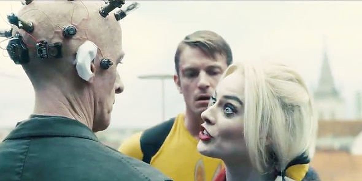 Harley confronts the Thinker in Suicide Squad