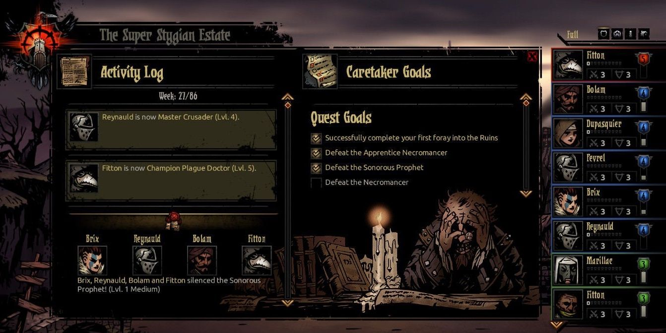 Helping Hand town event in Darkest Dungeon