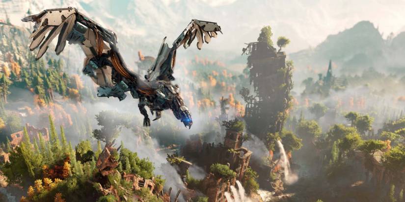 Horizon Zero Dawn world footage