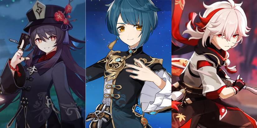 Hu Tao Xingqiu Kazuha in Genshin Impact