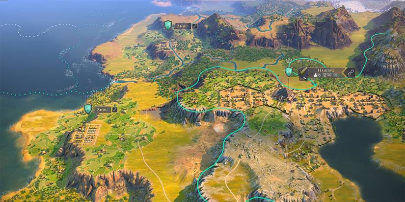 Humankind City with outposts