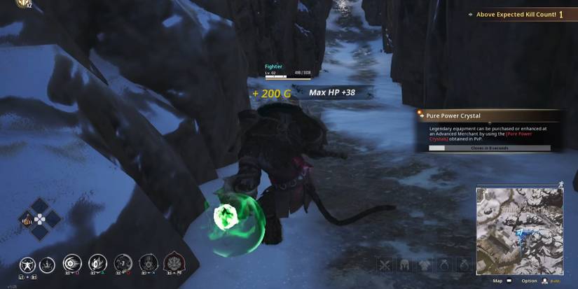 Gyeonjo and a green orb in Hunter's Arena Legends