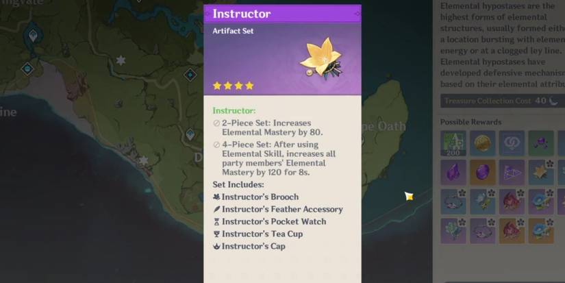 Instructor set Effect description 