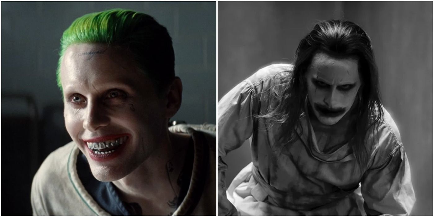Jared Leto's Joker in Suicide Squad and Justice League