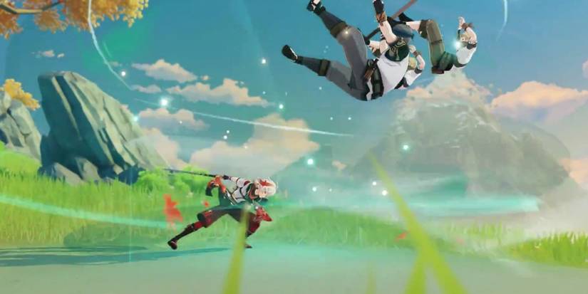 Kazuha Swirling his enemies away