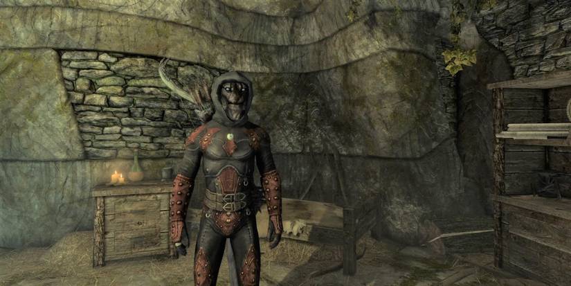 Khajiit assassin in Skyrim