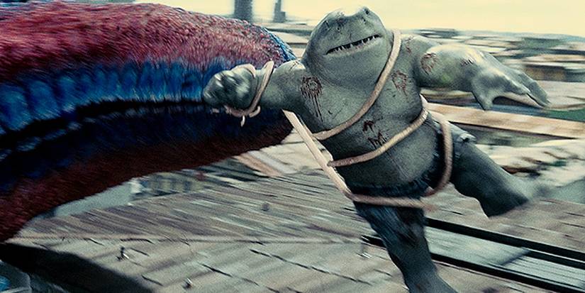 King Shark attacks Starro in Suicide Squad