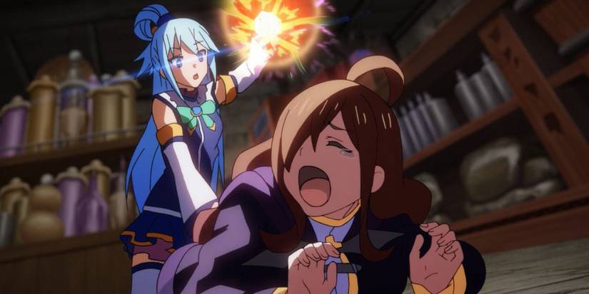 Konosuba Aqua and Wiz