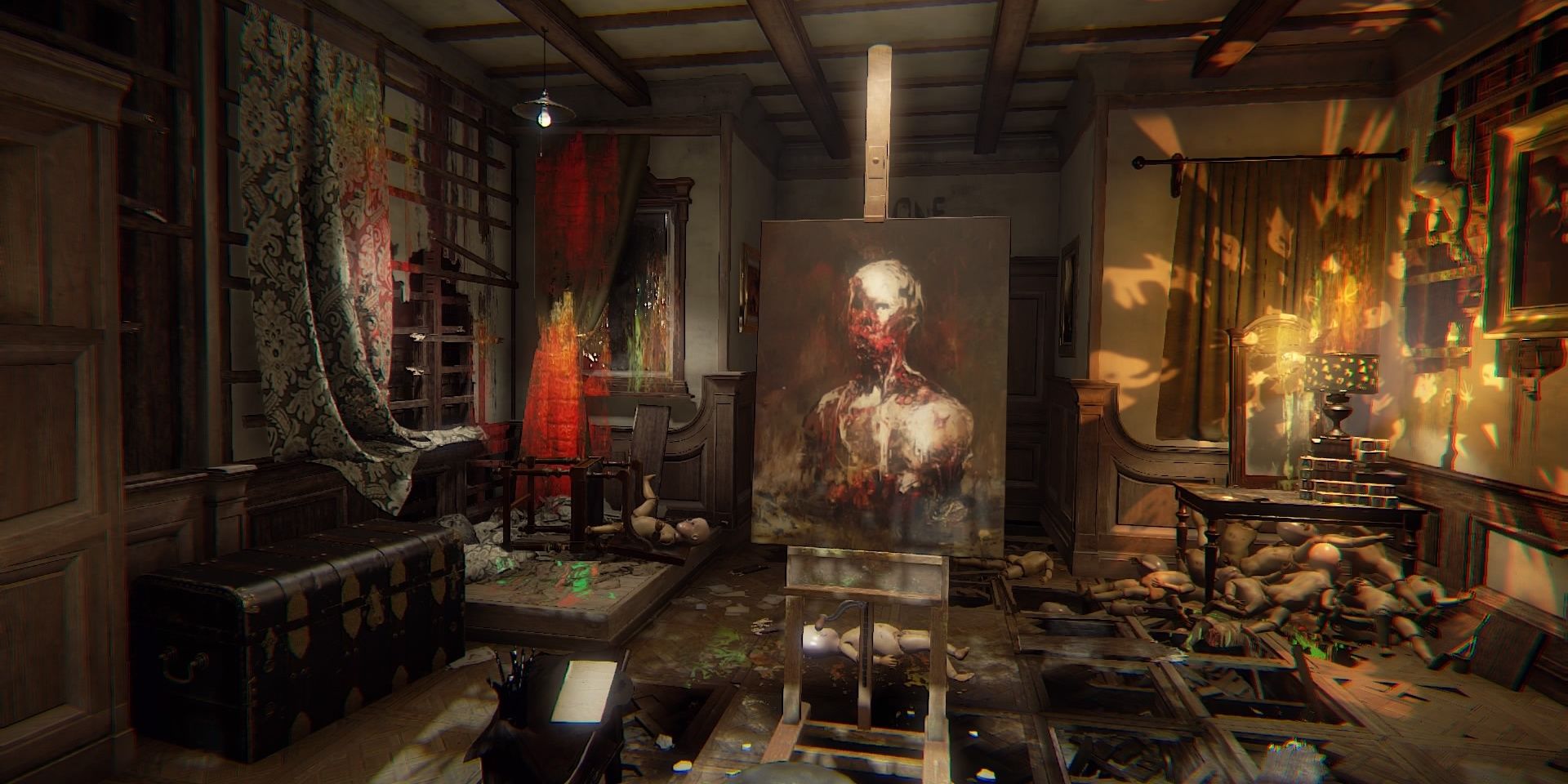 A Painting From Layers Of Fear