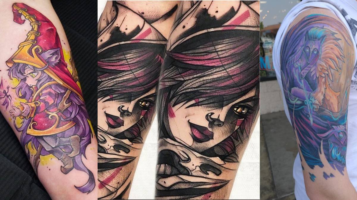 Lulu, Xayah, Kindred Tattoos League of Legends