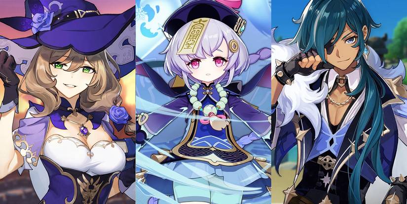 Genshin Impact Lisa-Qiqi-Kaeya-1