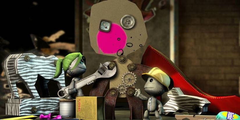 LittleBigPlanet 3, coop build sack boy statue