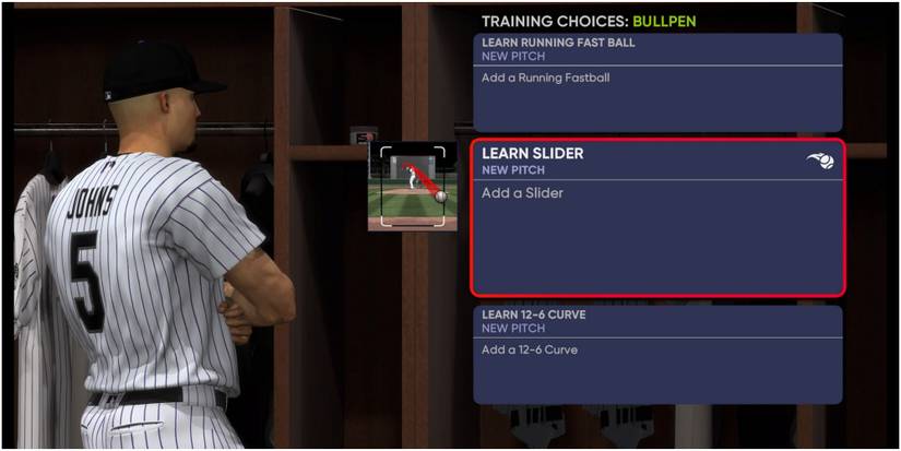 MLB The Show 21 Learning A Slider From The Bullpen Workout