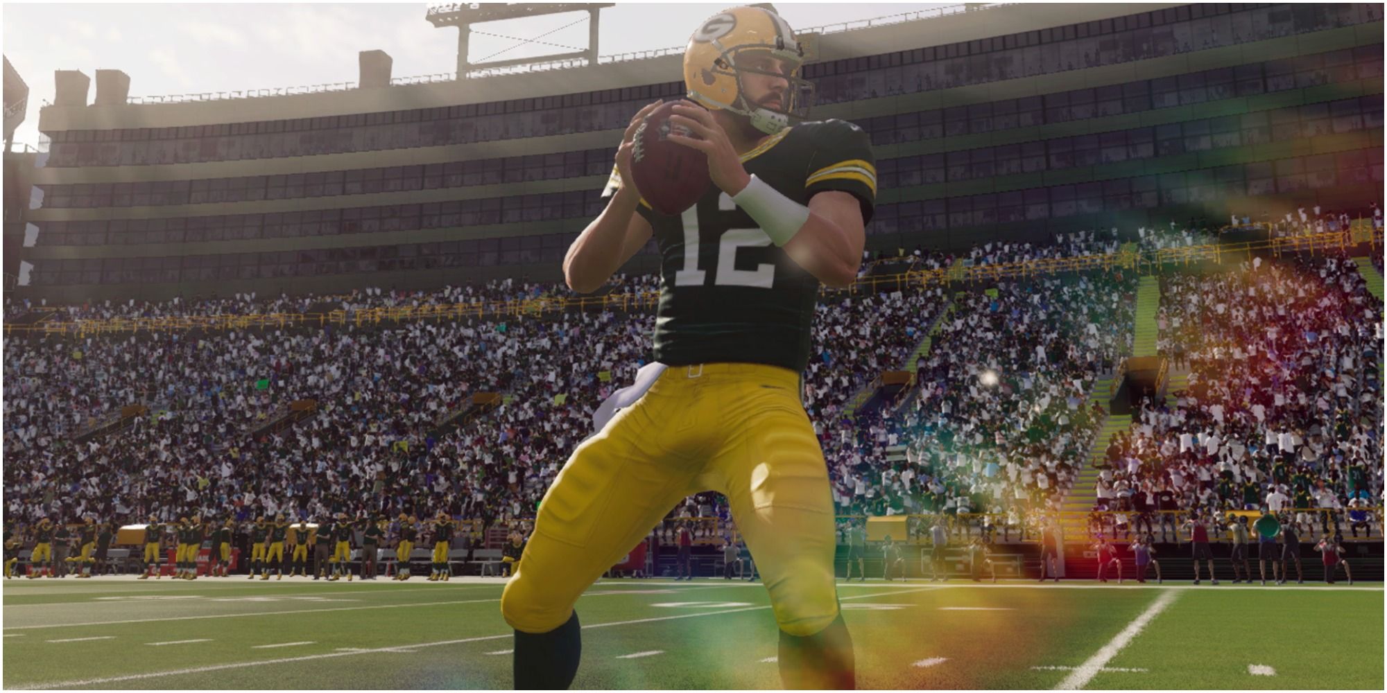Madden NFL 22 Aaron Rodgers Looking To Pass Downfield