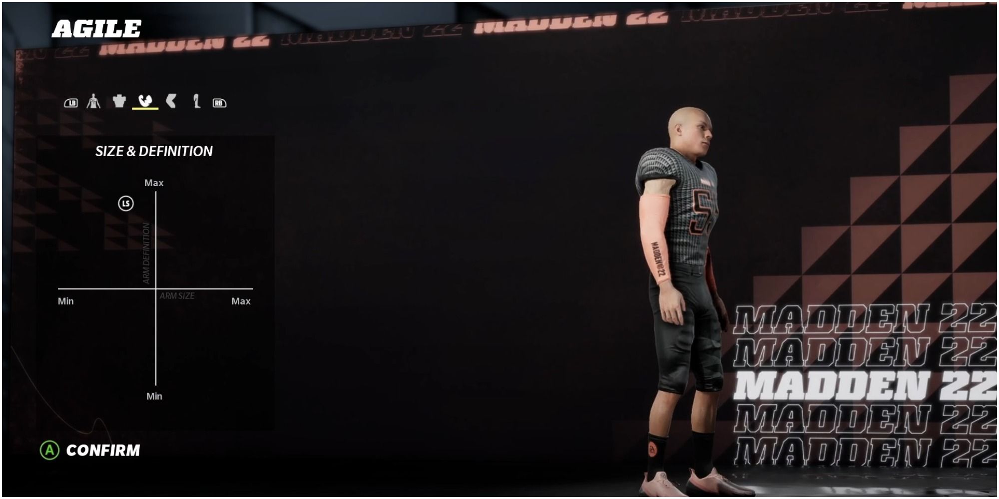 Madden NFL 22 Crafting The Muscles On An Agile Defender