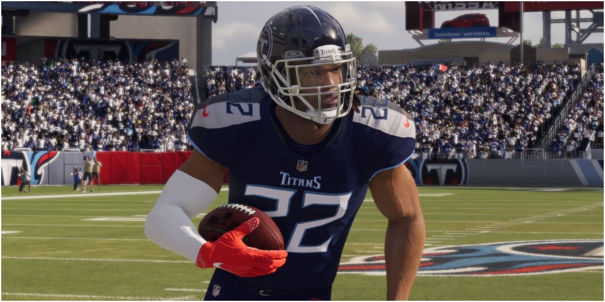 Madden NFL 22 Derrick Henry Taking A Handoff