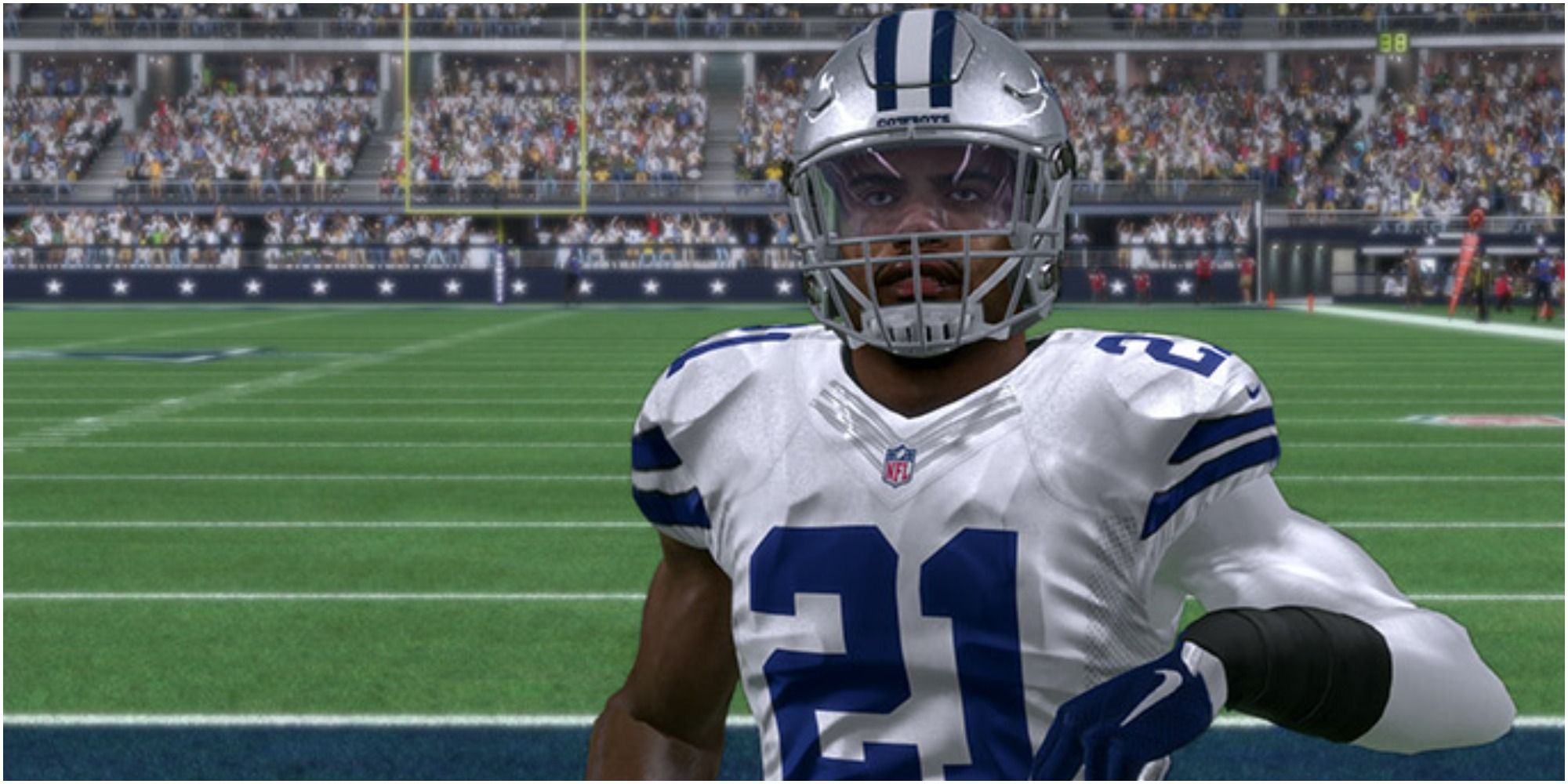 Madden NFL 22 Ezekiel Elliott Doing An Endzone Dance