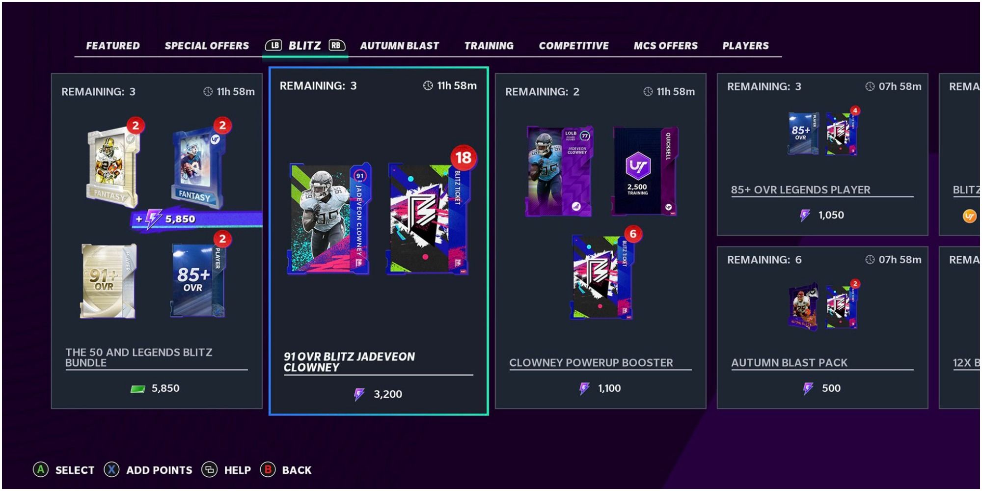 Madden NFL 22 Packs Available For Purchase In The MUT Store