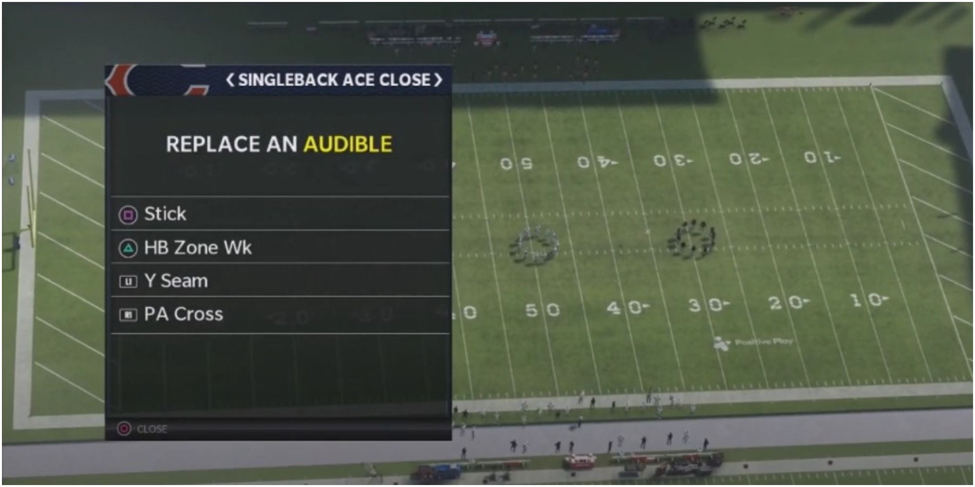 Madden NFL 22 Replacing An Audible In A Chicago Practice