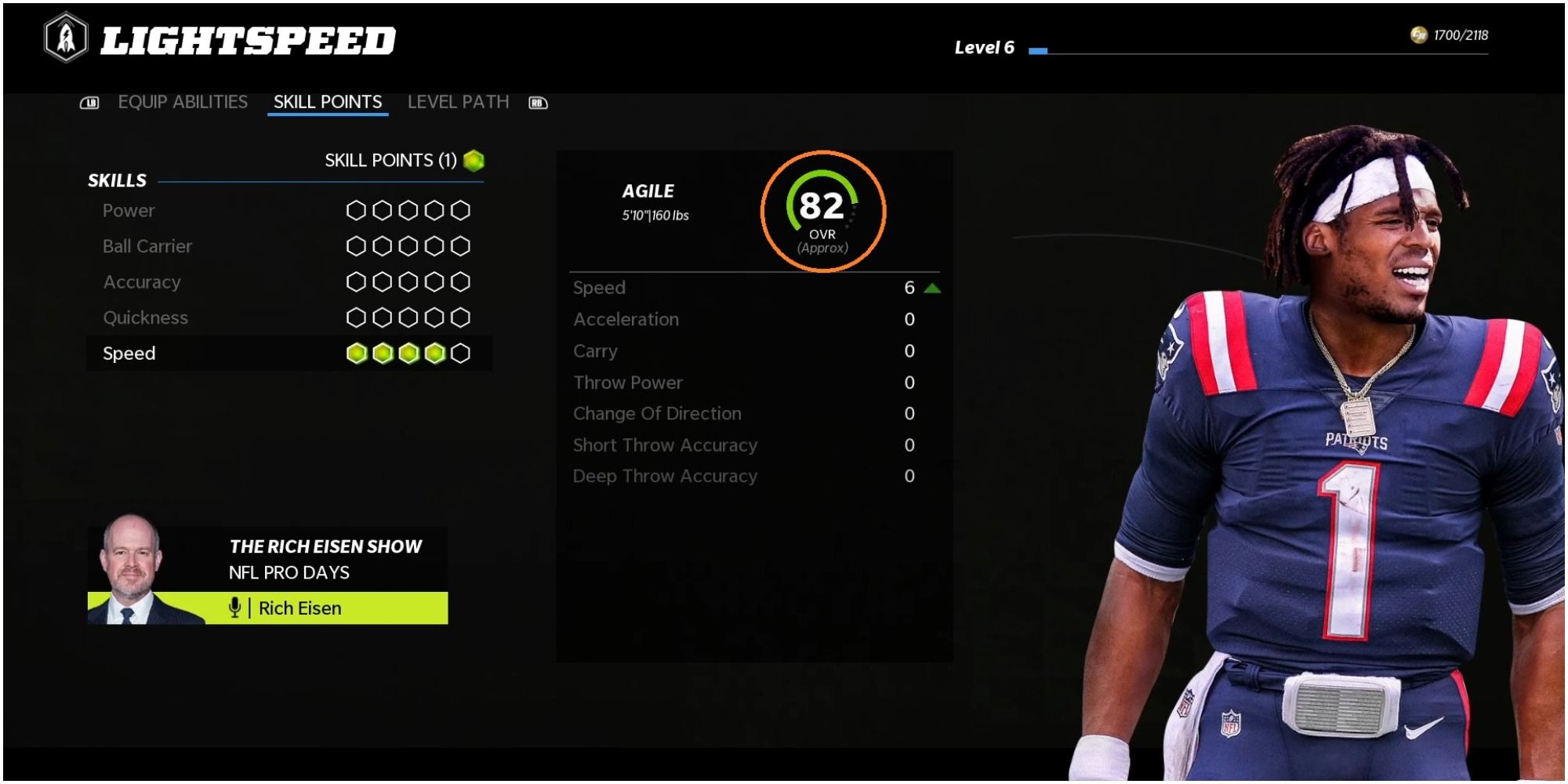 Madden NFL 22 Seeing The OVR In The Skills Screen