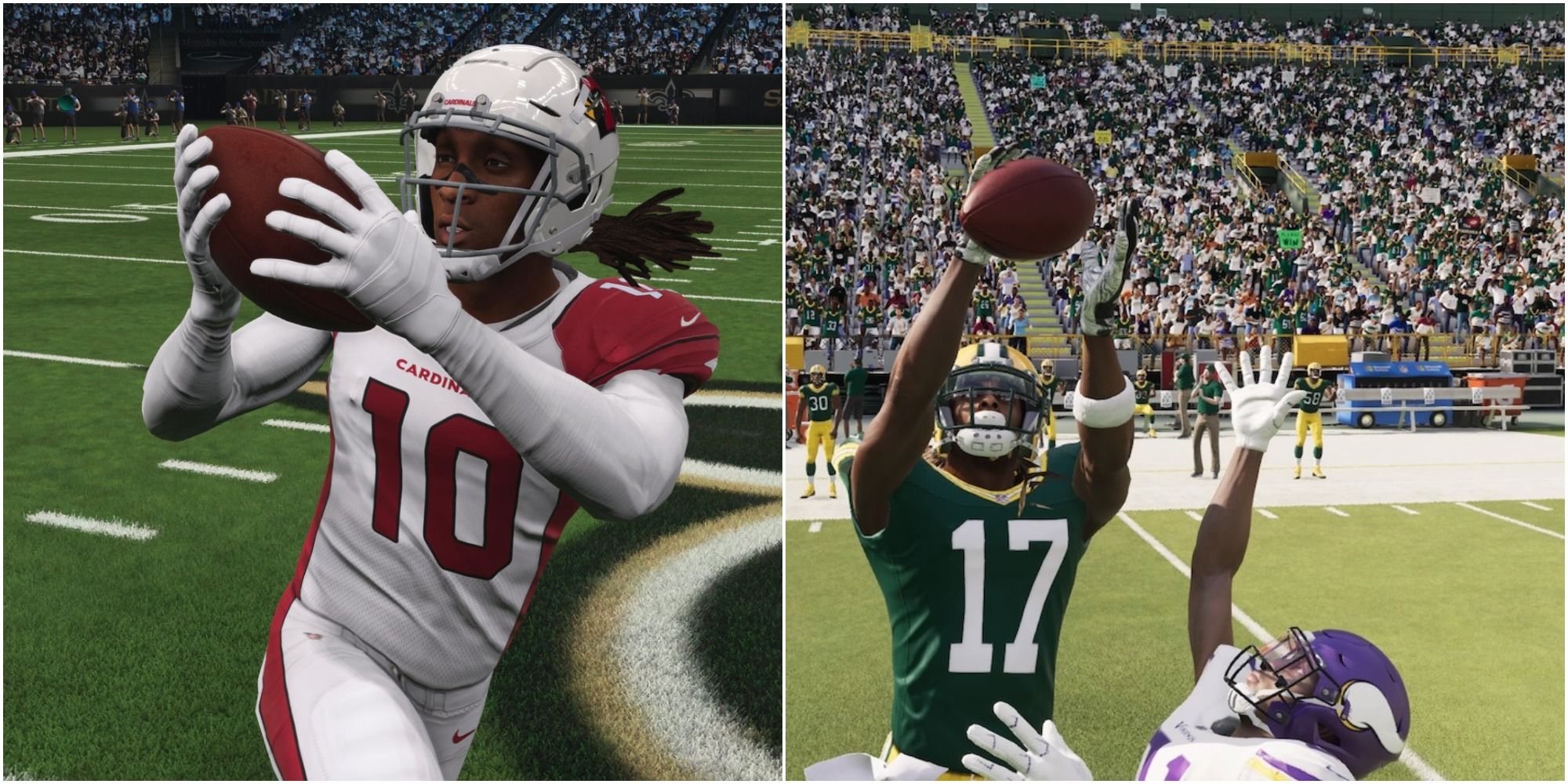 Madden NFL 22 Top Rated Receiver Collage DeAndre Hopkins And Davonte Adams