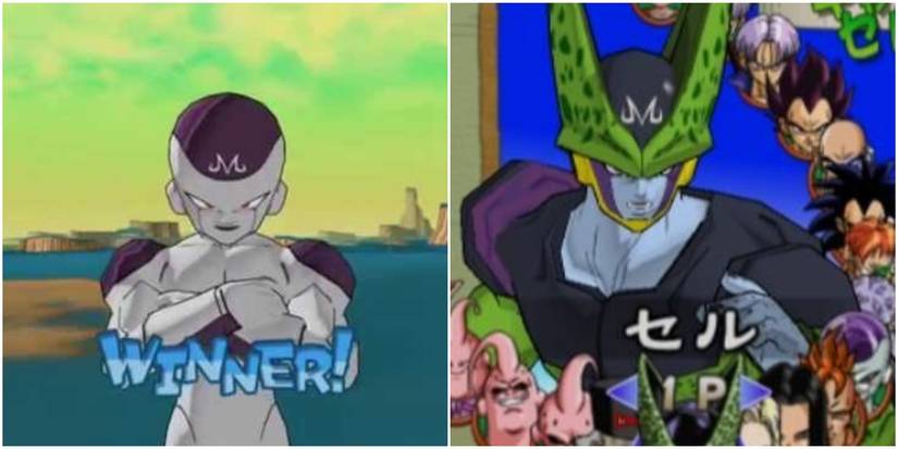 Majin Frieza and Cell in Dragon Ball Z: Budokai 2