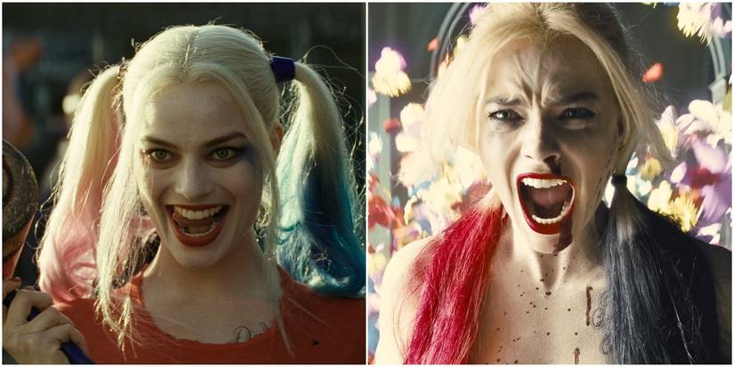 Margot Robbie as Harley Quinn in Suicide Squad and The Suicide Squad