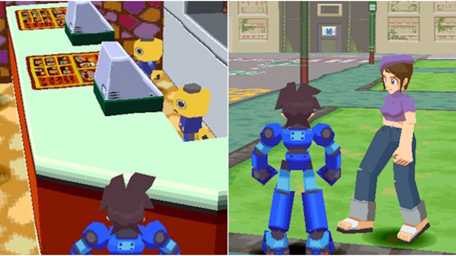 Mega man legends split image