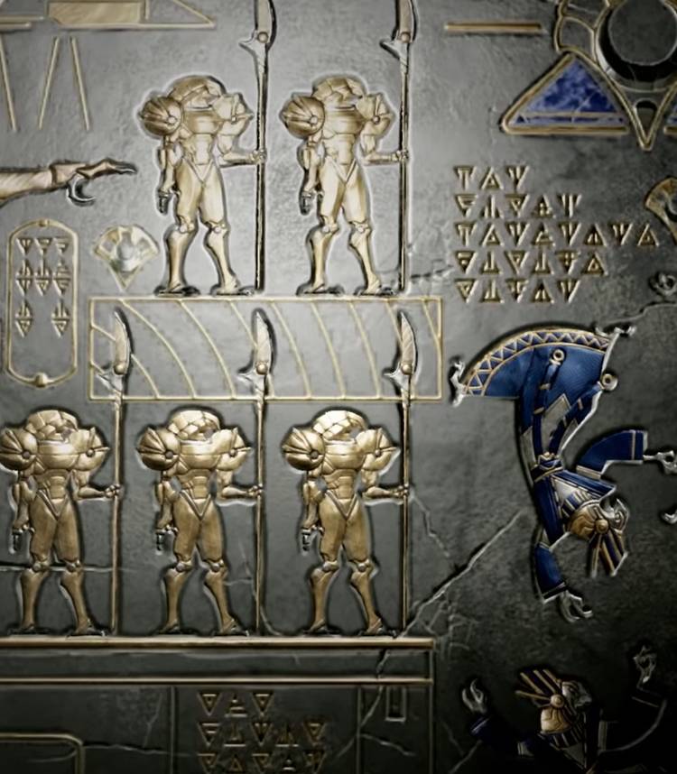 Metroid Dread Chozo Mural Vertical