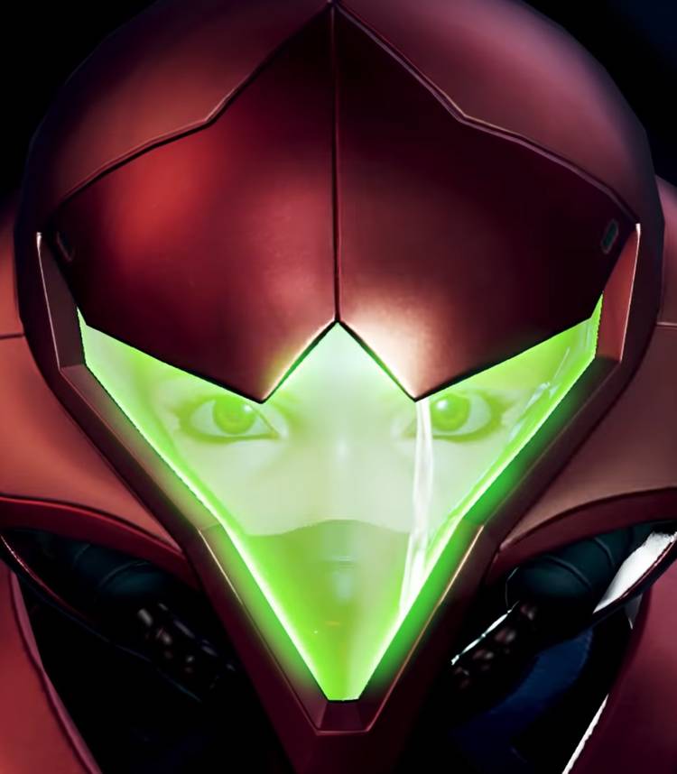 Metroid Dread Samus Helmet Vertical
