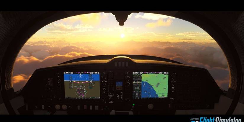 flight simulator cockpit