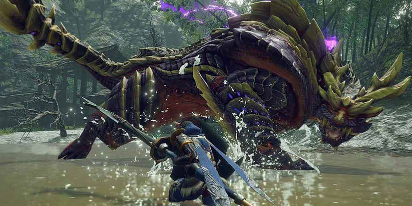 Monster-Hunter-Rise-hero-fighting-monster-1
